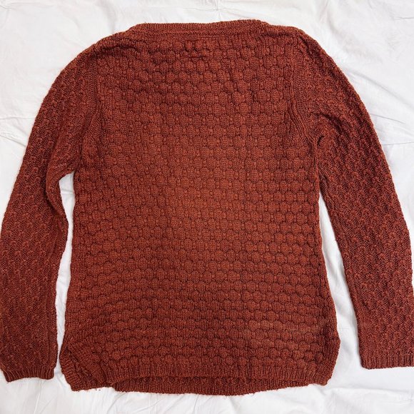 Rust/maroon Anthropologie Sweater (Size S) - Picture 3 of 4